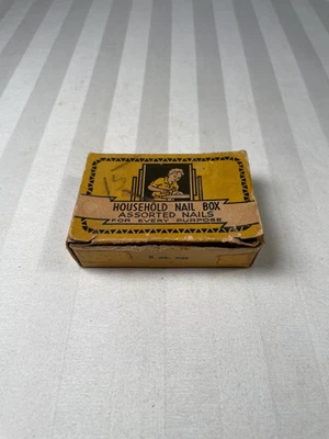 Винтажная бытовая коробка для ногтей различные ногти для любых целей картонная коробка - Изображение 1 из 4