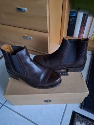 Hochwertige Chelsea Boots HILDE Schwangau Schuh Braun Gr. 39,5  (UK 6,5) - Bild 1 von 4