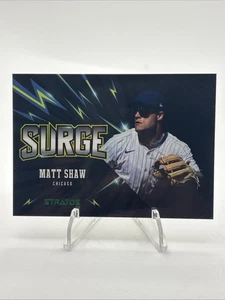 2025 Pulse Stratos Matt Shaw Green Surge 03/15 Chicago Cubs - Picture 1 of 2