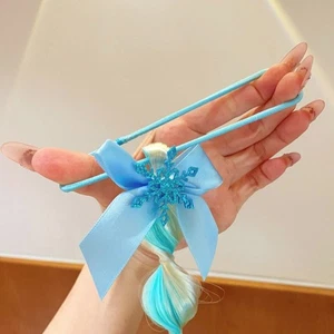1Pair Rubber Bands Wigs Ponytail Headbands Girls Bow Hair Bands Kids - Picture 1 of 9