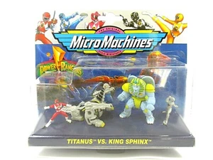 Micro Machines POWER RANGERS Titanus VS King Sphinx - Galoob 1994 Neuf New - Foto 1 di 2
