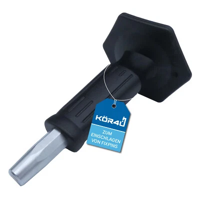 K&K DICHTUNGSTECHNIK Setzeisen mit Handschutz für Fixpins 4x18mm Montagehilfe Einschlageisen