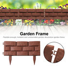 1-6 Pack Edging Grey Brick Effect Garden Lawn Border Plastic Plant Fence Outdoor