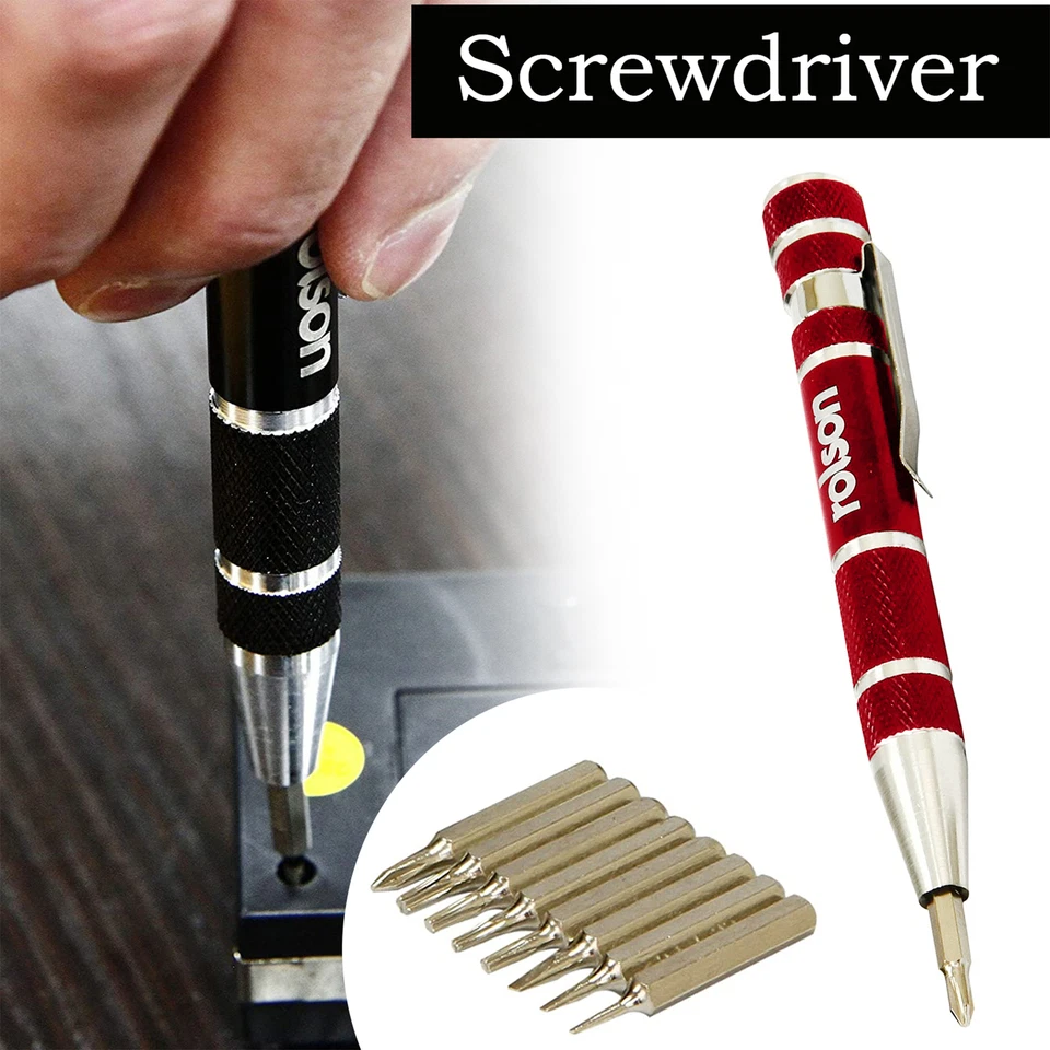 Rolson 9 in 1 Precision Screwdriver Set for DIY Automotive Electronics Glasses - Image 1 of 4