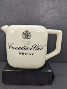 Canadian Club Whisky Five and Half Inch Vintage White Pub Jug Water Jug - Picture 1 of 9
