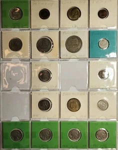 Mixed Lot Of 17 World Coins Germany, India, Tunisia, Norway, India Jugosavia USA - Picture 1 of 4