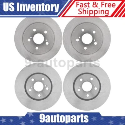 Rotores de freno de disco delanteros traseros para Toyota Matrix 2009 2010 2011 2012 2013 2014 Foto 1 de 4