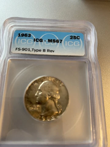 1963 P icg ms67 FS 901 TYPE B REVERSE Very Rare lists $25000.00 Cover