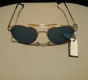 Occhiali da sole Wearme Pro neri classici corno bordati anni 80 retrò aviatore - Foto 1 di 5