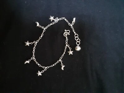 Cavigliera argento stelline e luna - Immagine 1 di 4