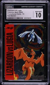 CGC 10 GEM MINT Pokemon Charizard vs Lugia 13 Meiji Promo 2002 Japanese Red - Picture 1 of 2