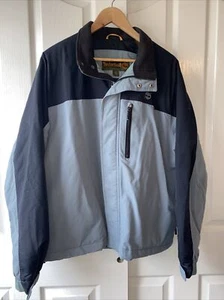 Timberland Men’s Weather Gear Waterproof Full Zip Nylon Jacket Size XL Gray - Picture 1 of 11