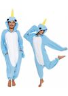 Narwhal Unisex Adult Animal Cosplay Costume Kigurumi Onesy Pajamas Sleepwear