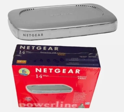 Netgear AX601 Powerline  14 Mbps USB Hubs/Switches/ Wireless/Router/Adapter- New - Image 1 of 3
