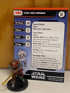 Star Wars Miniatures Ulic Qel-Droma 19/60 Champions of the Force w/ card - Picture 1 of 1