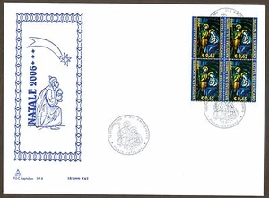 Vatican City Sc# 1342a, Christmas 2006 Booklet, First Day Cover - Picture 1 of 1