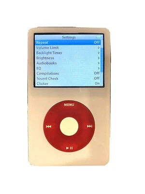 APPLE  iPOD  CLASSIC 5.5th White 128GB SSD Wolfson DAC Excellent Condition - image 1 of 4