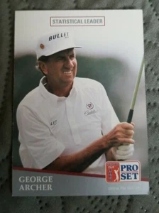 1991 Pro Set Golf Card #281 George Archer Statistical Leader  - Picture 1 of 2