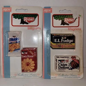 ARJON Keebler Town House  O'Boisies E.L. Fudge Chips Deluxe Refrigerator Magnets - Picture 1 of 4