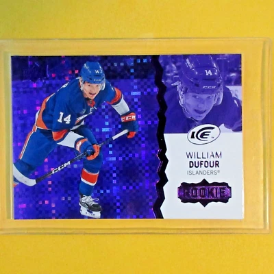 WILIAM DUFOUR 2023-24 Upper Deck Ice ROOKIE PURPLE PARALLEL #112  NY Islanders - Image 1 of 4