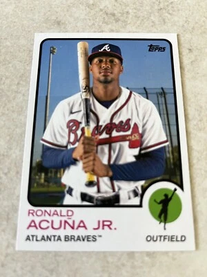 2021 Topps Archives 1973 Ronald Acuna Jr. #111 MLB Atlanta Braves - Image 1 of 2