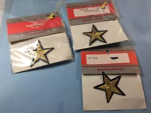 Gold Star Patches (lot of 3) - Picture 1 of 4