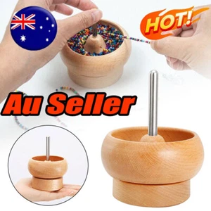 Bead Spinner 2 Curved Spinning Beading Bowl Stringing Bead Loader NV - Picture 1 of 13