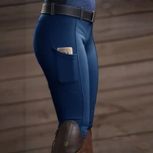 NEW | Slim Horse Riding Tights Hip Lift Sports Leggings Equestrian Pants Women - Picture 1 of 29