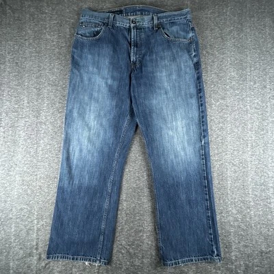 Vintage Tommy Hilfiger Mens 36x30 Blue Denim Freedom Jeans Baggy Straight Y2K - Image 1 of 4