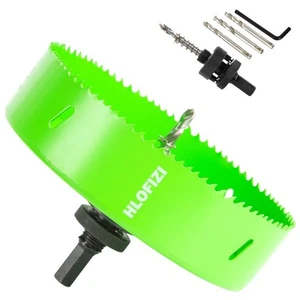 HLOFIZI 6-1/4 Hole Saw 6.25 Bit HSS Bi-Metal Cutter for Wood Metal Drywall Sh... - Picture 1 of 6
