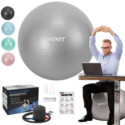 XPRT Fitness Ejercicio Pelota Estabilidad Yoga Pelota Hogar Gimnasio Oficina Silla Bomba Rápida Foto 1 de 2