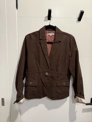 Женская коричневая куртка Cabi на пуговицах размер 12 - Изображение 1 из 3