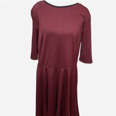 Vestido Danny And Nicole Mujer Negro Rojo Lunares Talla Grande 18 Media Manga Foto 1 de 4