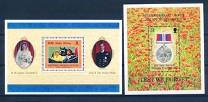 BV58758 British Indian Ocean WW2 medal queen Elizabeth II sheets MNH - Picture 1 of 1