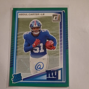 2025 Panini Donruss Abdul Carter Rated Rookie Green Auto - Bild 1 von 4