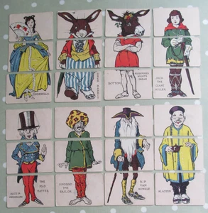 VINTAGE / ANTIQUE FAIRY TALES MISFITZ CARD GAME C W FAULKNER - PART SET - Picture 1 of 7