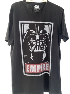 Star Wars T-Shirt - Black Darth Vader Empire Size Medium Short Sleeved - Picture 1 of 7