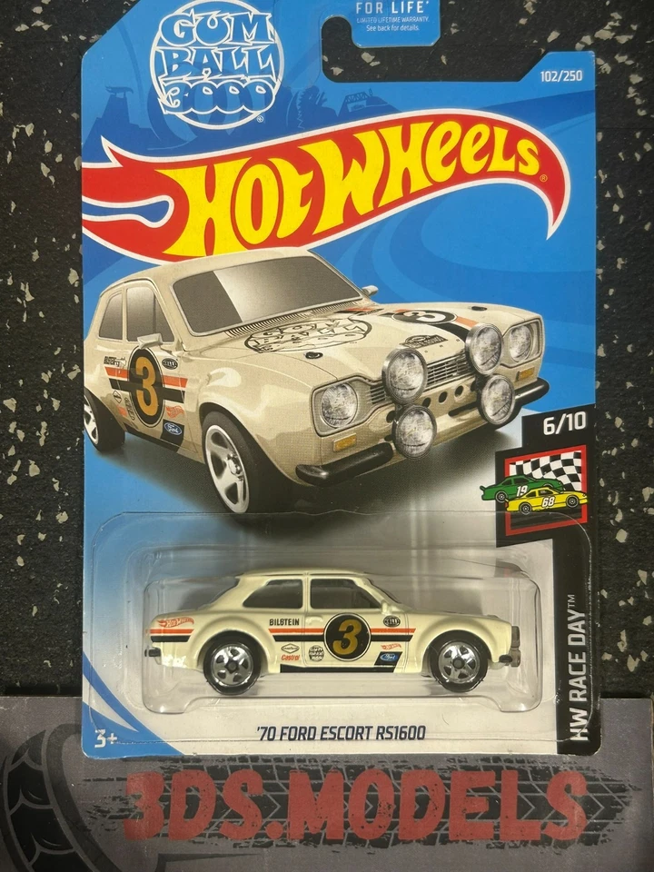 FORD 70 ESCORT RS1600 NEGRO Hot Wheels 1:64 **COMBINA FRANQUEO** Foto 1 de 1