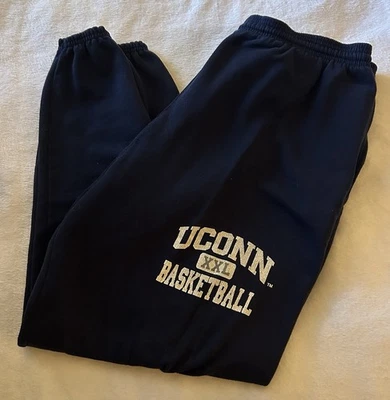 VTG PM Sports 90s Uconn Basketball Sweatpants XL Sweatshirt USA (Holes) - Image 1 of 4