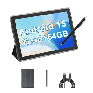 10" Android 15 Tablet, 12(4+8Expand)GB RAM+64GB ROM, 2+8MP Dual Kamera, 6000... - Bild 1 von 7