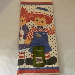 Vintage Raggedy Ann und Andy Hallmark Tischdecke 60”x102” - Bild 1 von 3