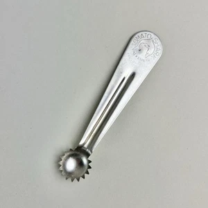 Vintage Tomate Hai Edelstahl Entkerner Werkzeug Le-Jo USA Mehrzweck Küchengerät EUC - Bild 1 von 5