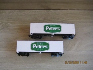 LIFELIKE Model Railways 2 PETERS BOX WAGONS TYCO style couplings - Picture 1 of 2