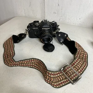 CHINON CE-4 35MM film SLR CAMERA + Chinon 50mm 1:1.7 Lens & Strap - Picture 1 of 12