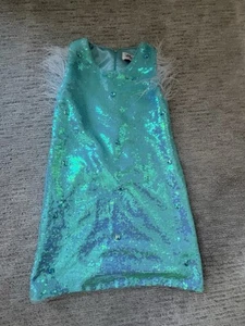 Lola + The Boys Sequence Dress Size 10 Sky Blue - Picture 1 of 3