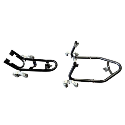 340kg Motorcycle Support Stand Garage Motorbike Transport Dolly Set - image 1 of 4