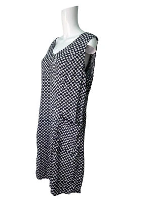 M&S Collection Shift Dress Size Large 16 Grey LINEN Tunic Pockets Womens EU44 - Image 1 of 4