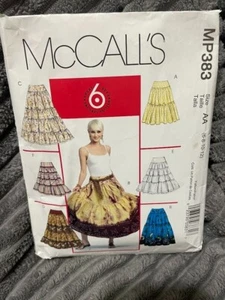 2006 MCCALL's MP383 Six Great Looks TIERED Peasant Hippie Skirt Pattern 6-12 - Picture 1 of 2