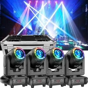 4x 150W LED Beam Moving Head 16 Prisma Gobo Scheinwerfer Halloween Club Party - Bild 1 von 19