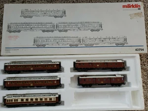 Märklin HO #42754 C.I.W.L. Express Train Passenger Car Set - incomplete see desc - Picture 1 of 7